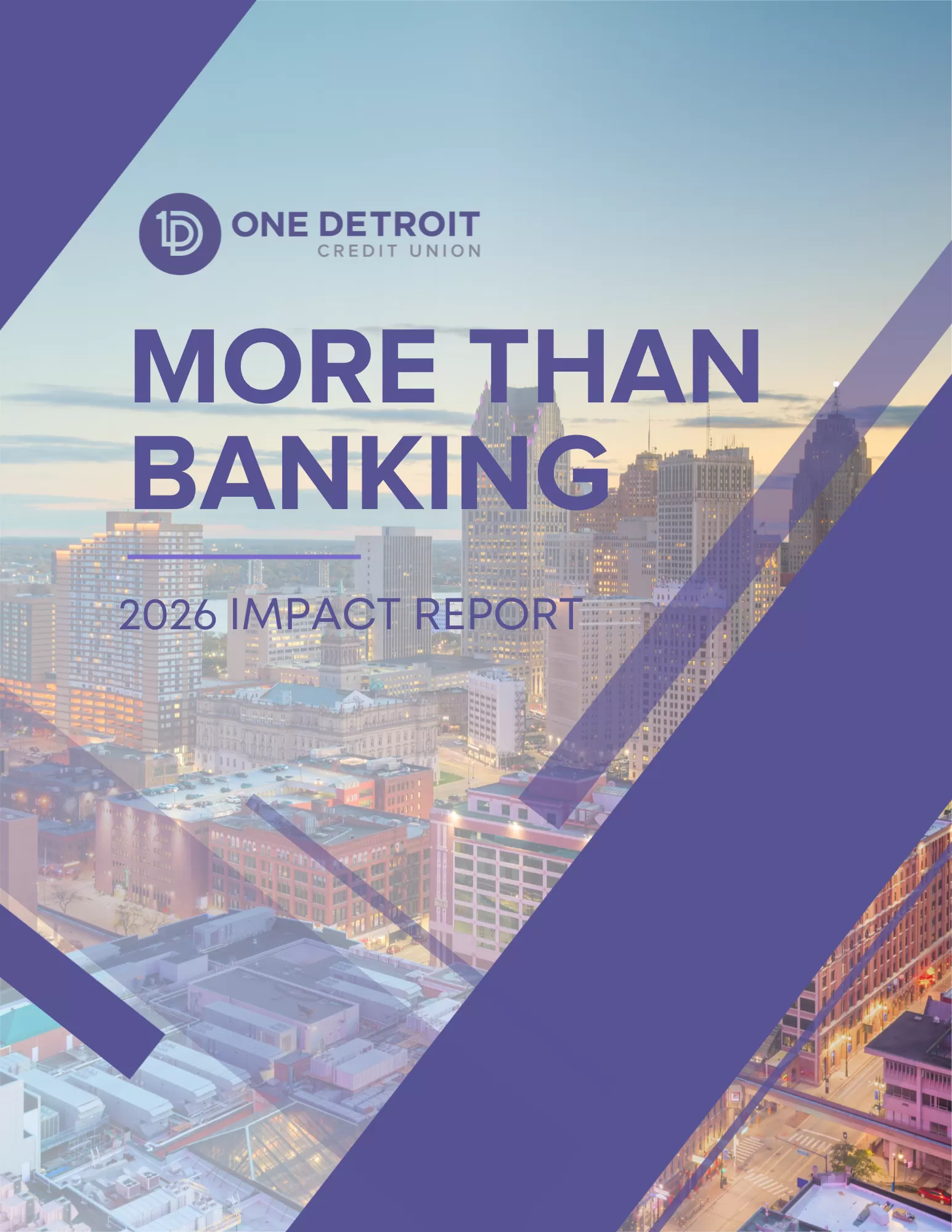 cover page of the 2026 Impact Report for One Detroit Credit Union