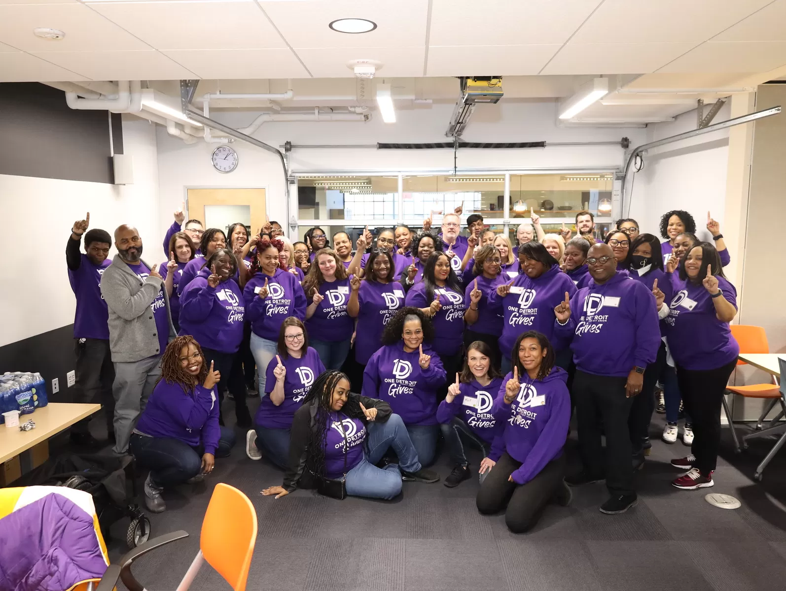 one Detroit credit union team members during team enrichment day